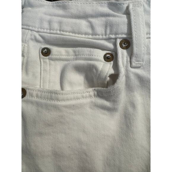 AGOLDE White High-Rise Straight Jeans – Size 26 Ankle Length Minimalist Classic - Picture 8 of 8